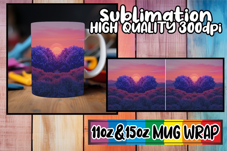 Retro Garden Delight: Spring Mug Wrap Sublimation example image 1