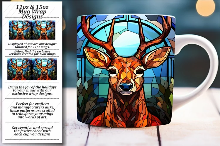 Christmas Glasswork Mug Design 11oz/15oz