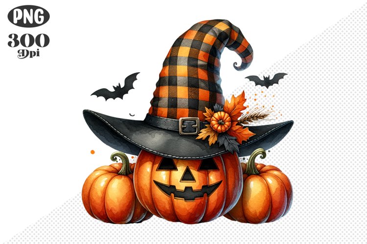 Halloween Pumpkins Sublimation - Clipart PNG Design
