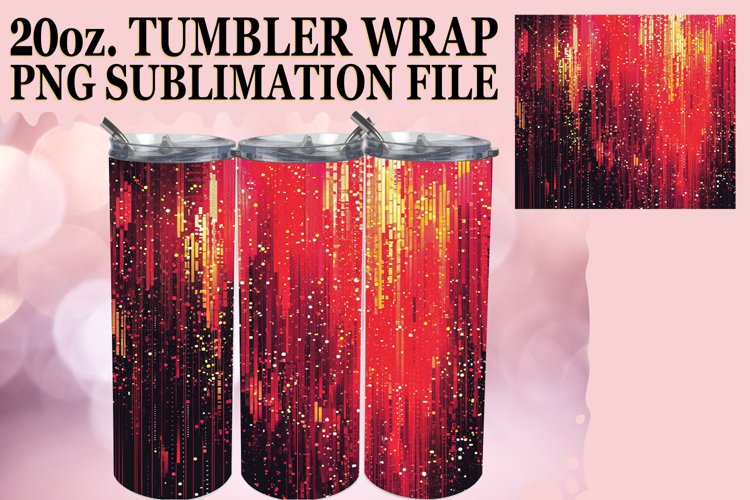 Shimmering Red Tumbler Wrap