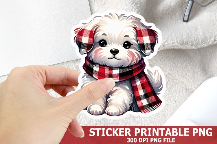 Christmas Dog Clipart Image 9