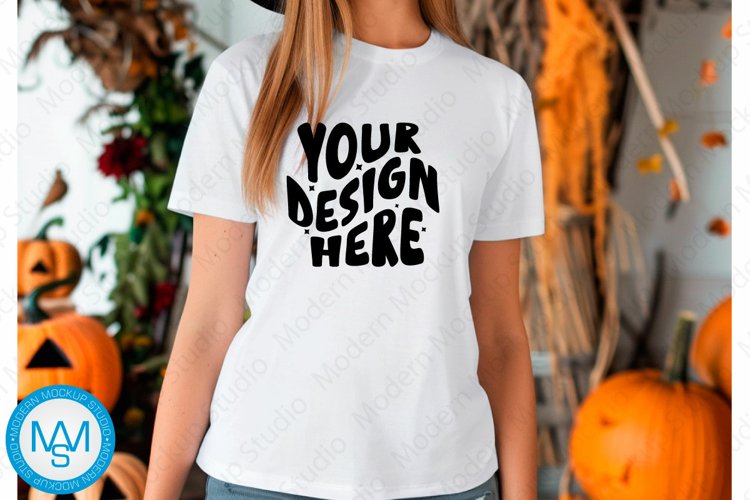 White Tshirt Mockup Image 5