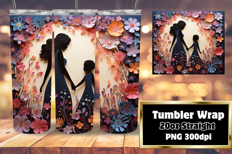 African American Beauty 3D Tumbler 20oz