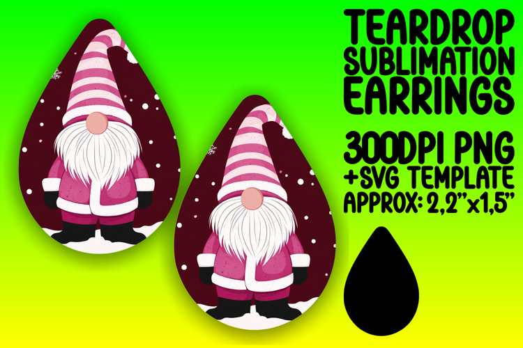 Bright Teardrop Design for DIY Projects , Gnome