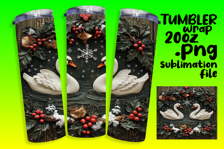 GORGEOUS 20oz Tumbler Wrap for Gifts , Christmas