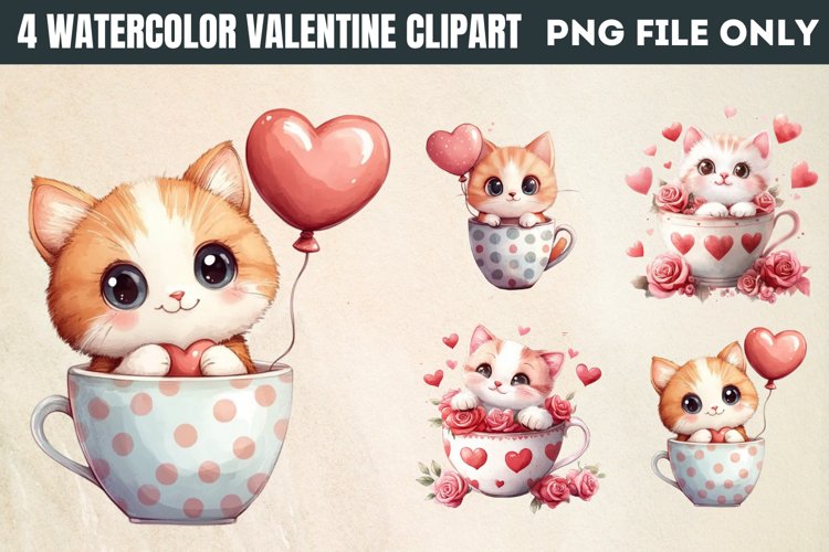 Cute Cat Clipart Image 23