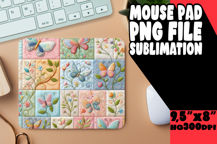 Playful Desk Pad Design Sublimation, Patchwork