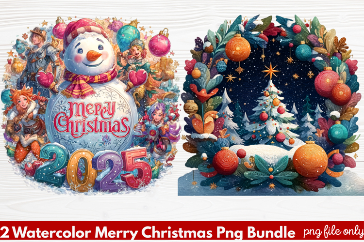 Christmas Watercolor Clipart Image 11