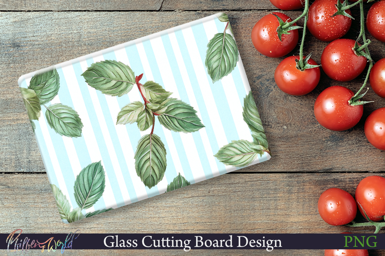 Cutting Board Design | Stripes | peppermint
