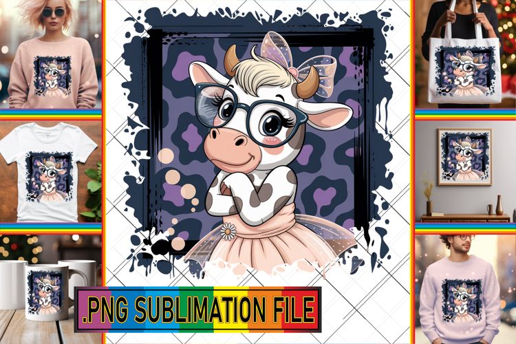 Cow Sublimation Designs Image 11