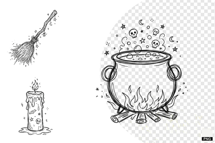 Doodle Halloween Clipart