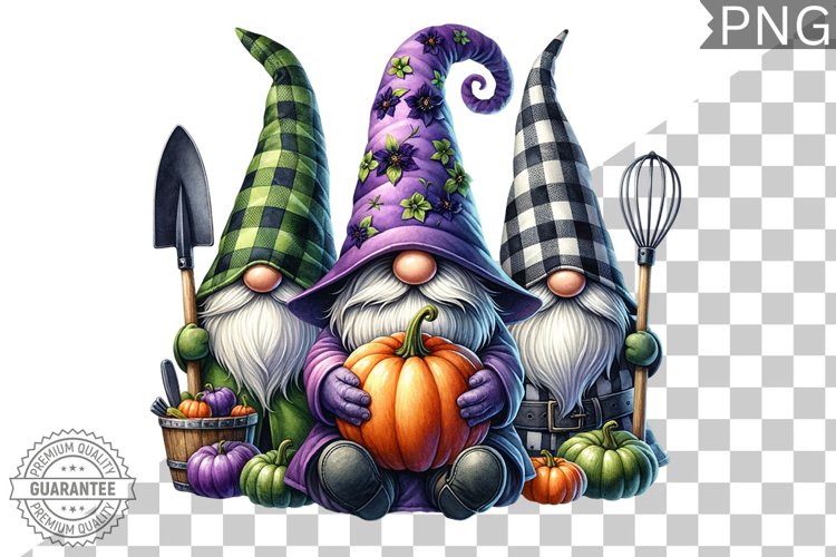 Halloween Kitchen Gnome Sublimation - Clipart PNG Design