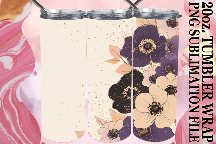 Radiant Mornings 20oz tumbler wrap, Rainbow example image 1