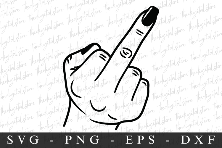 Middle Finger Svg