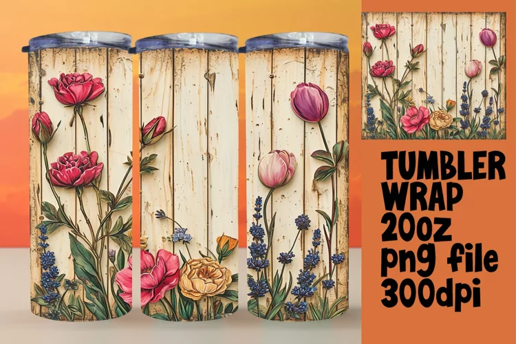 Classic Blossom Tumbler Wrap - 20oz Assortment