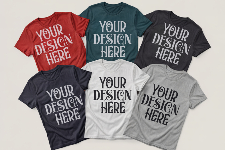 Christmas Family Matching Group Flat Lay Mockup
