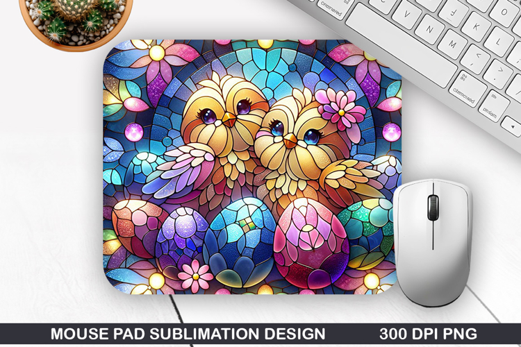 Mouse Pad Sublimation, Easter Mouse Pad PNG Design