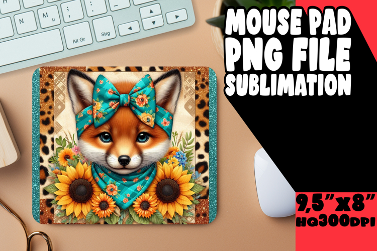 Enchanted Mouse Mat Sublimation Style, Cute Animals