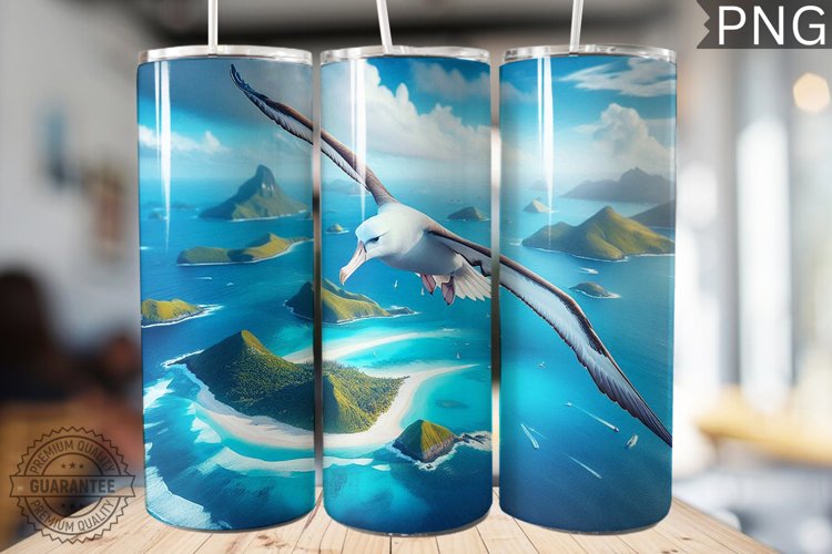 Albatross Tumbler Wrap - Albatross Tumbler Design example image 1