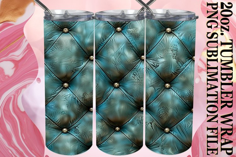3D Quilted Texture Tumbler Design, 20oz example image 1