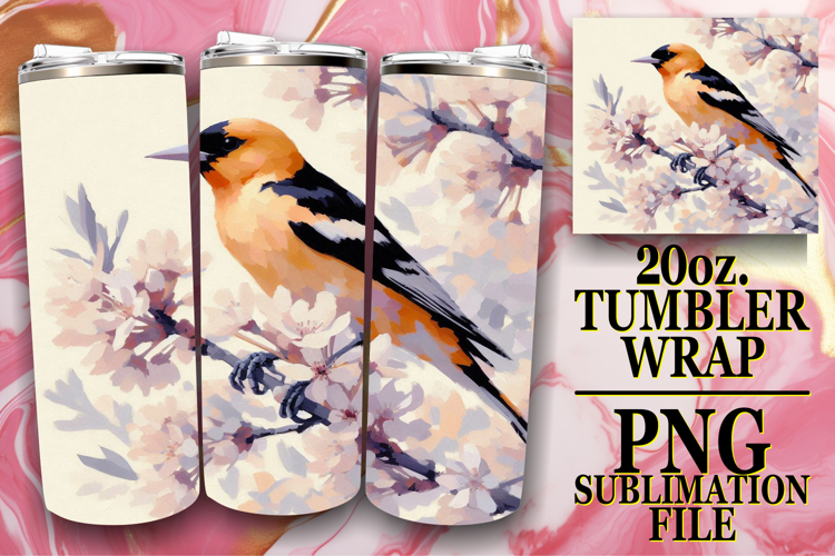 PRESENT OF LAUGHTER 20oz TUMBLER WRAP, Birds