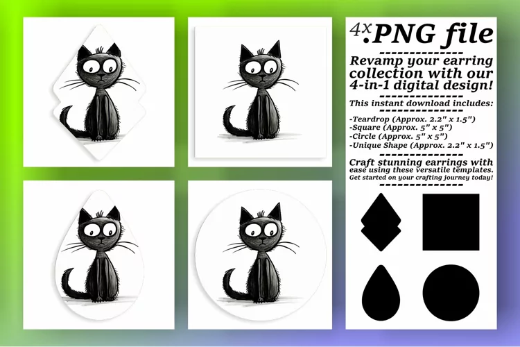 Meow-tiful Creations: Cat Sublimation Designs