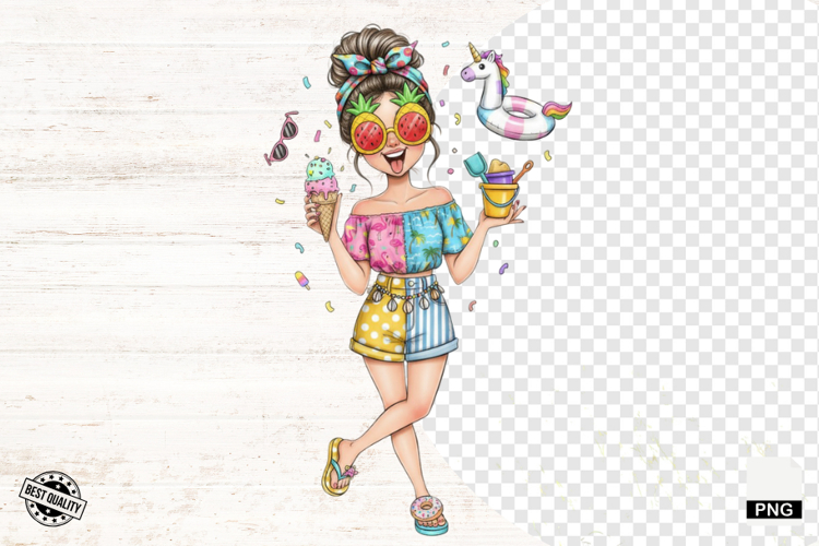 Cute Girl Clipart Image 6
