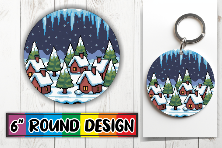 Enchanted Keychain Circle Style, Winter