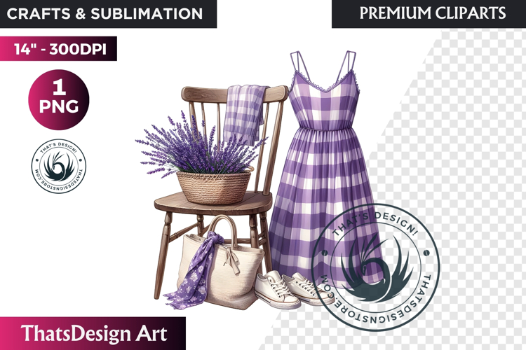 Lavender Clipart PNG, French Country Botanical sublimation