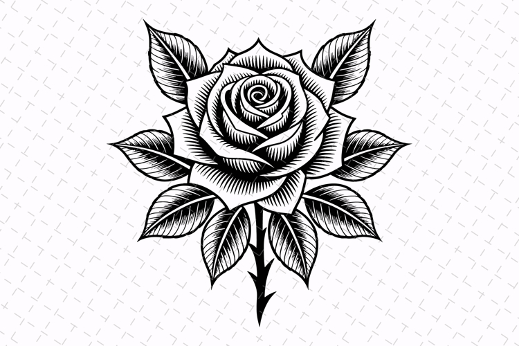 Rose Silhouette Image 12