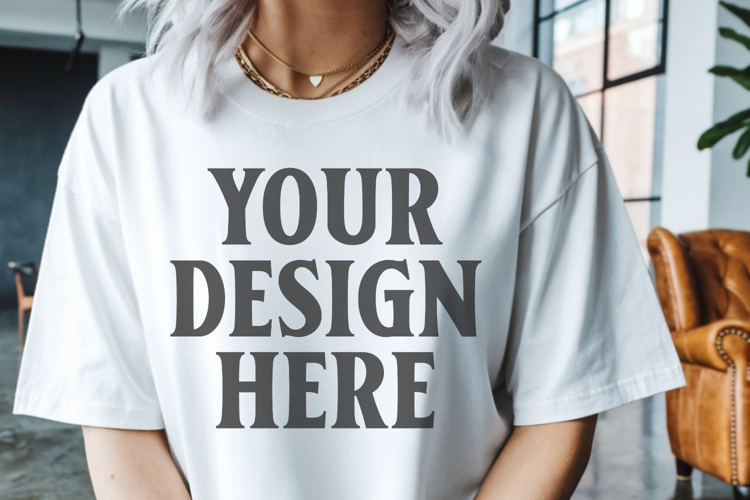 White Tshirt Mockup Image 20