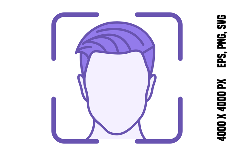 Colored Face ID Icon