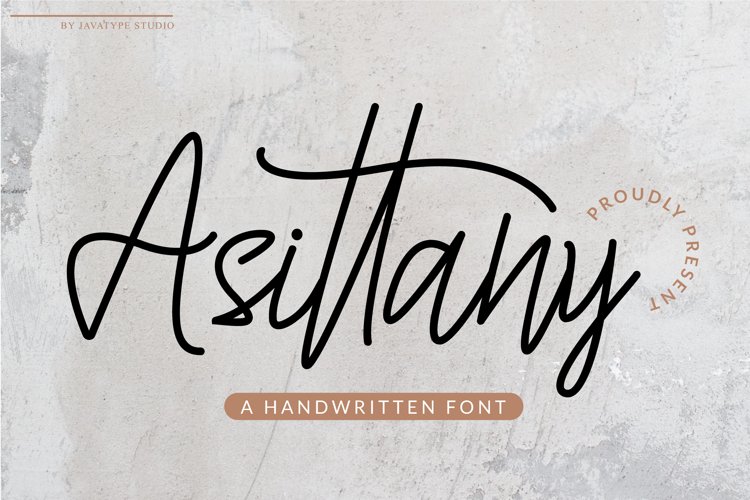 Asittany - A Handwritten Font example image 1