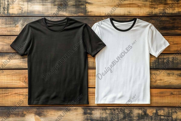 Black Tshirt Mockup Image 6