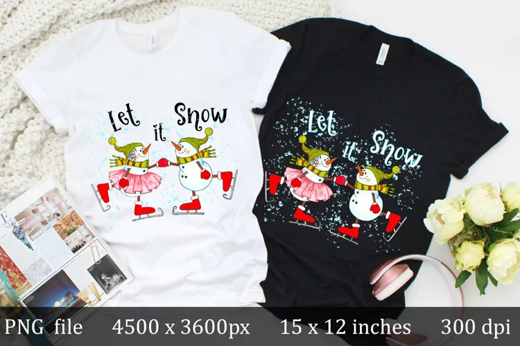 Let it snow sublimation design