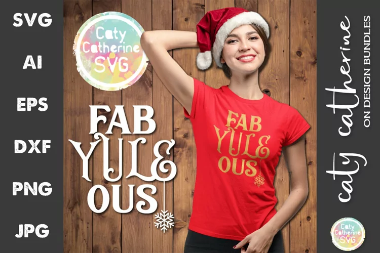 Fab Yule Ous Fabulous Christmas Jumper Design SVG Cut File