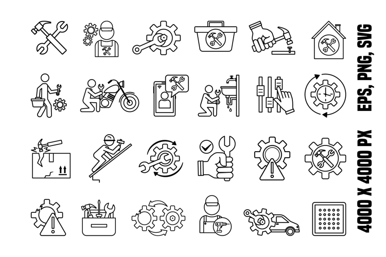 Line Repair Icons