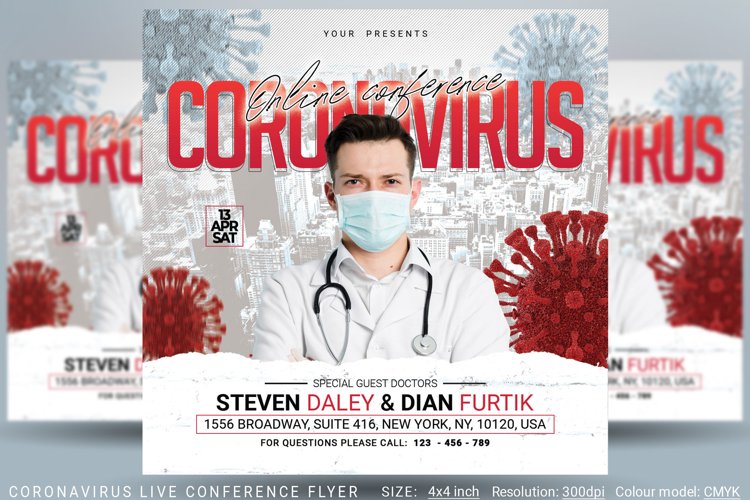 Coronavirus Live Conference Flyer example image 1