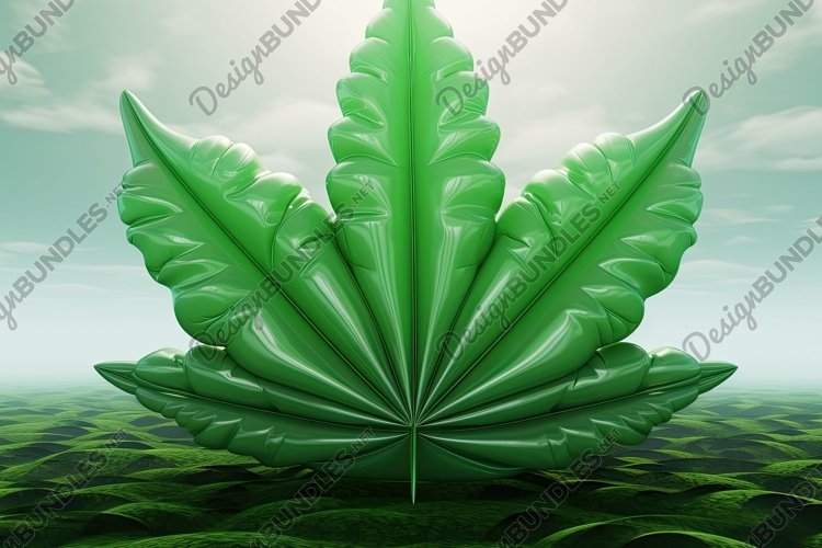 3D Leaf Background example image 1