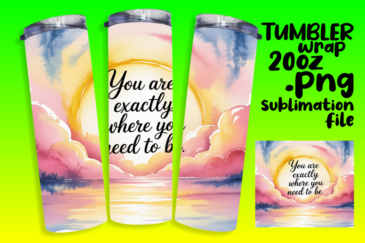 Dynamic 20oz Tumbler Design , Girl Quote