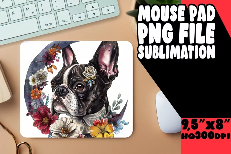 Colorful Canine Creations: Sublimation Mouse Pads
