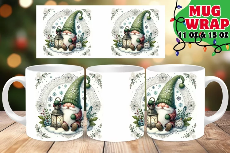 GNOME HOLIDAY RADIANCE 11OZ 15OZ MUG WRAP