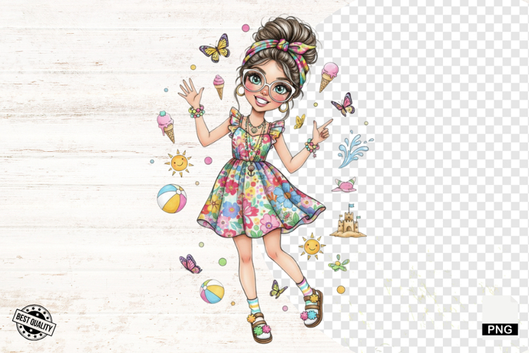 Cute Girl Clipart Image 5