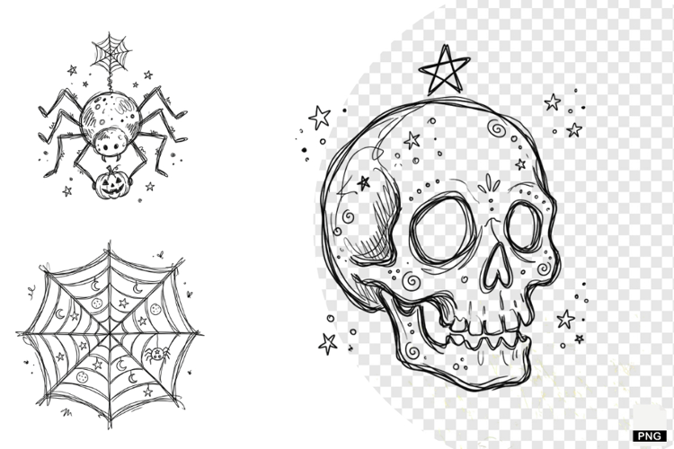 Doodle Halloween Clipart