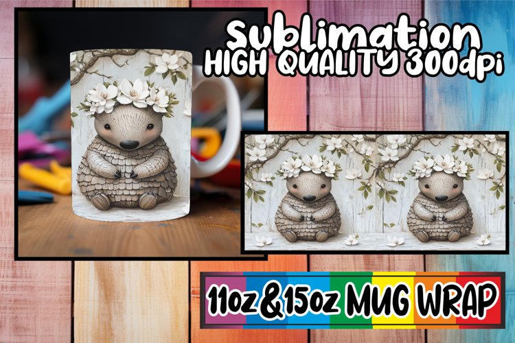 Spring Watercolor Animals Mug Wrap | 11oz 15oz Design example image 1