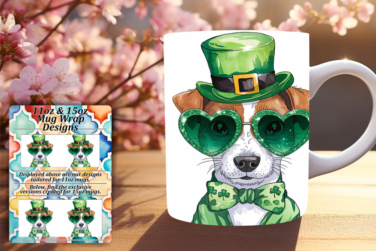 Lovely 11oz Mug Wrap Png Artwork , St Patrick