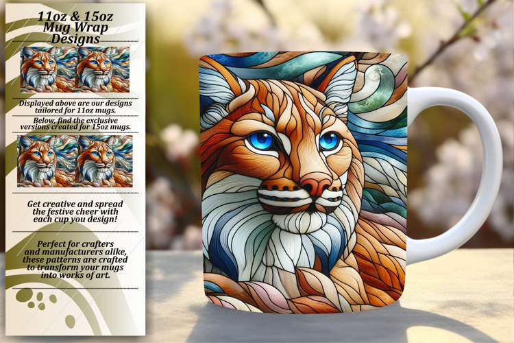 Dynamic 11oz Mug Wrap Png Template , Animals