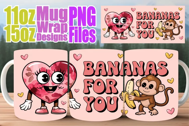 Perfect start sublimation 11oz 15oz mug wrap, Valentines