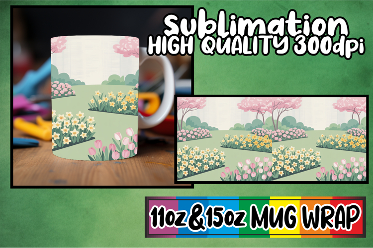 Happy adventures 11oz 15oz sublimation wrap, Spring