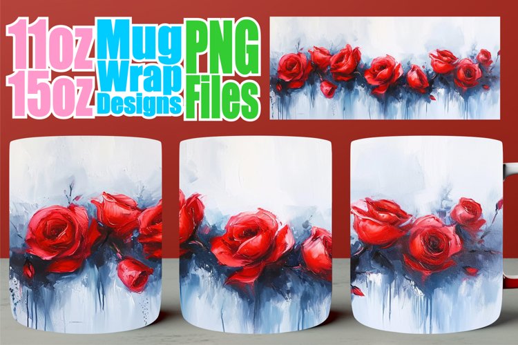 Blossom Beauty Mug: Sublimation Elegance 15oz example image 1